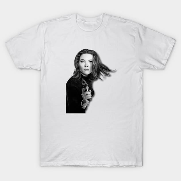 Emma Peel Retro 70s 80s 90s ,TV Series T-Shirt by Den Tbd